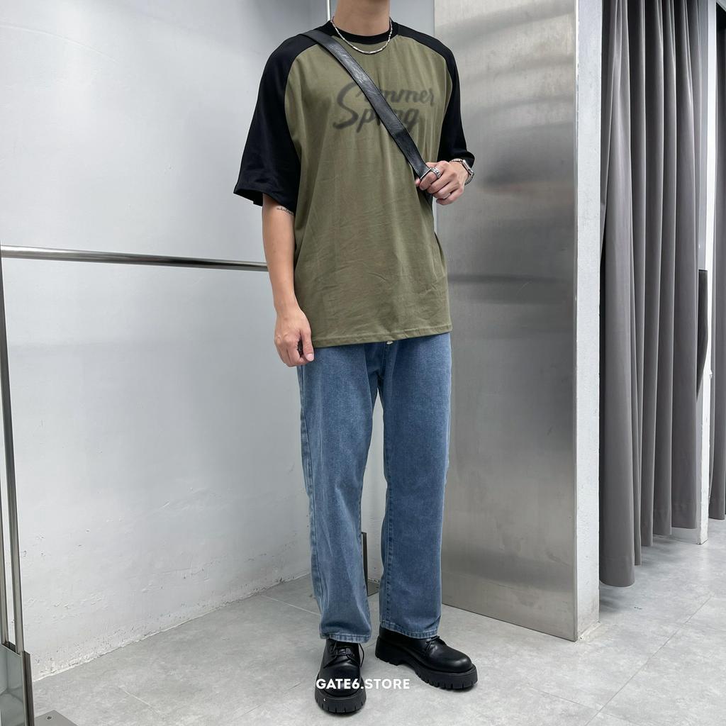 Áo phông cổ tròn MT raglan Summer, thun ngắn tay Unisex in chữ tối giản phong cách streetstyle Hàn Quốc - GATE6 - 4984