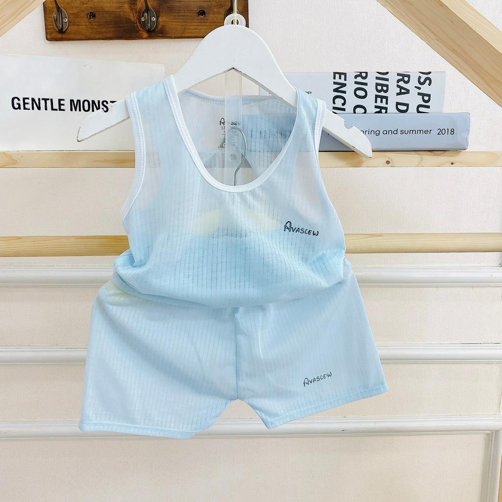 Set 5 bộ ba lỗ cho bé sơ sinh 3-13kg vải tăm tre mỏng mát- BO73-COMBO5