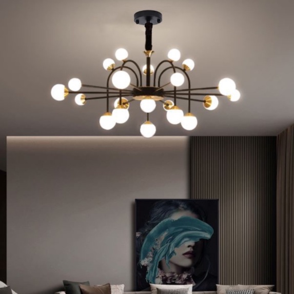 Đèn chùm MONSKY ZELDA hiện đại 21 bóng trang trí nội thất cao cấp [ẢNH VIDEO THẬT 100%