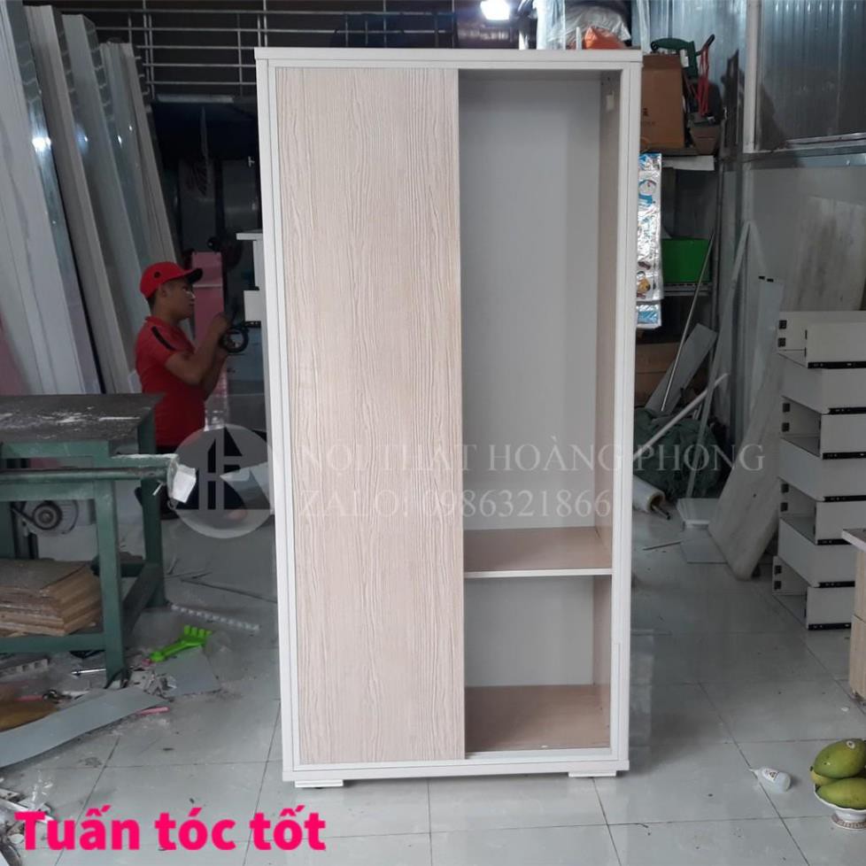 Tủ nhựa đài loan 2 cánh lùa đẹp TPHCM ( 83cm X 1M80 ) #100% Miễn phí vận chuyển Bảo hành 2 năm tận nơi