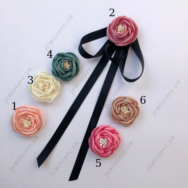 Tag cài áo handmade nhiều màu (hình thật)