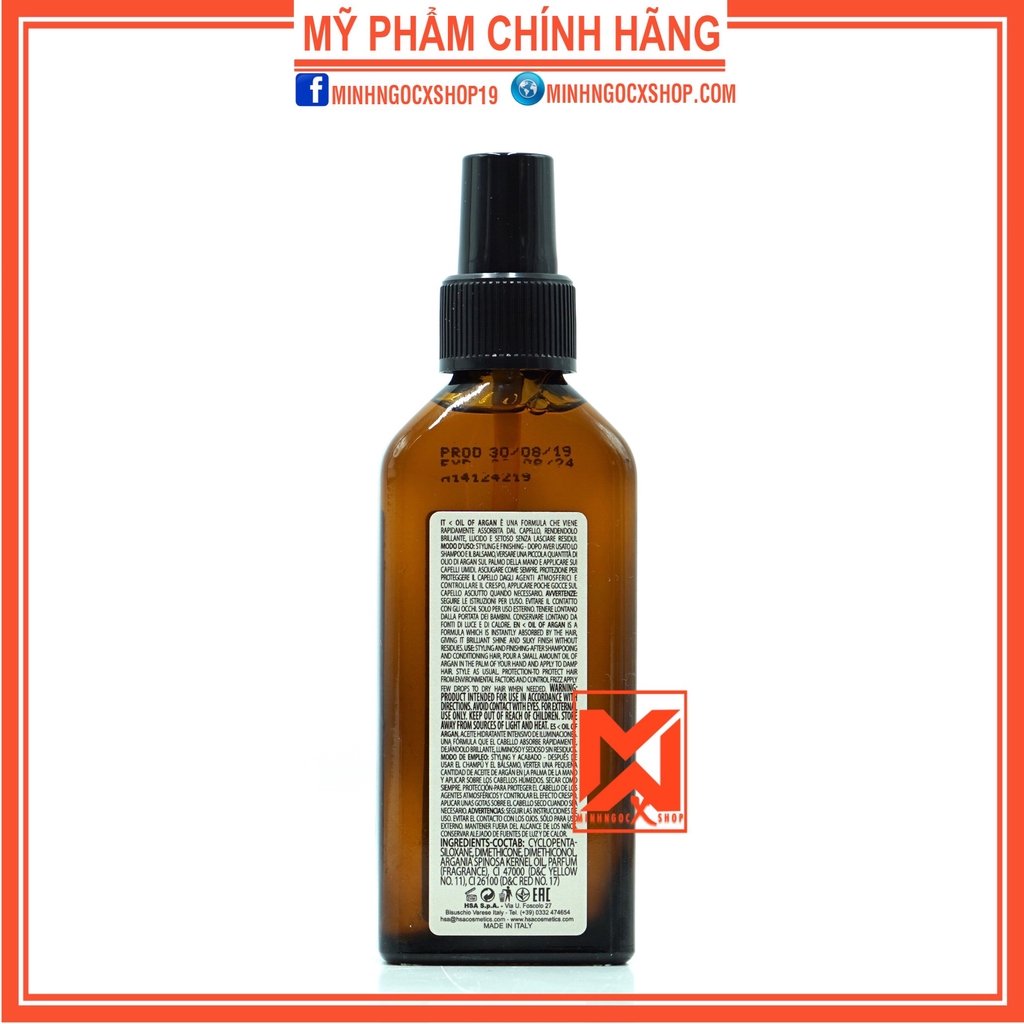 Tinh dầu phục hồi hư tổn SILKY ARGAN OIL 100ml chính hãng