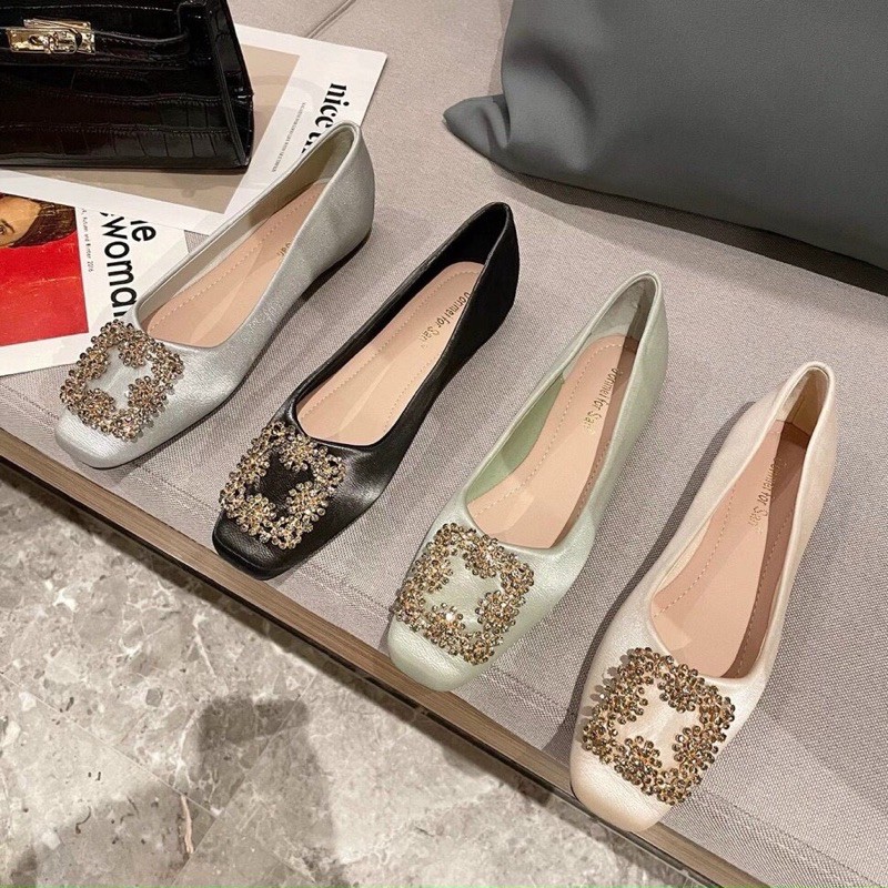 Giày bệt đế mềm khoá đá-Bunny Shoes(K012) | BigBuy360 - bigbuy360.vn