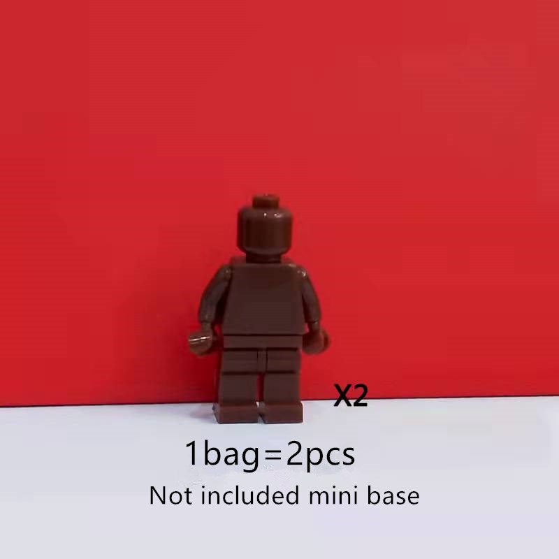 Set 2 Mô Hình Đồ Chơi Trong Suốt Màu Vàng Nâu Cho Bé MOC