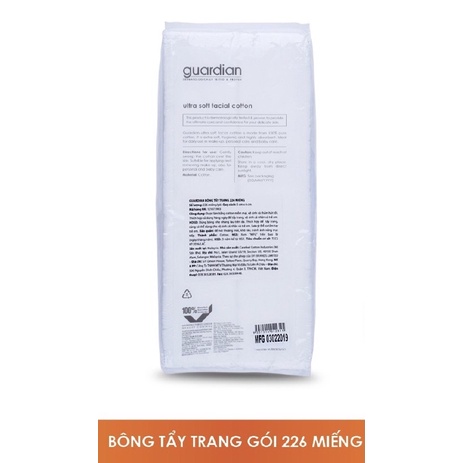 Bông tẩy trang Guardian 226 miếng