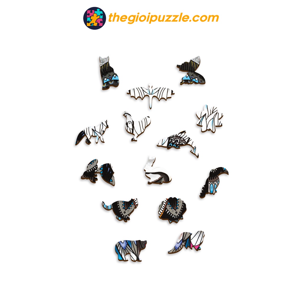 Bộ Xếp Hình Gỗ Thegioipuzzle Ghép Hình Puzzle con Nhím- TGP108