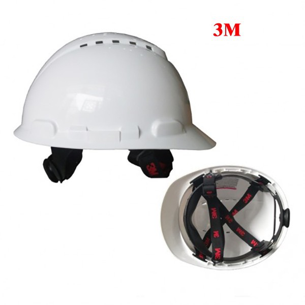 MŨ BẢO HỘ 3M H-701V GỒM QUAI MÀU TRẮNG CÓ LỖ THÔNG KHÍ