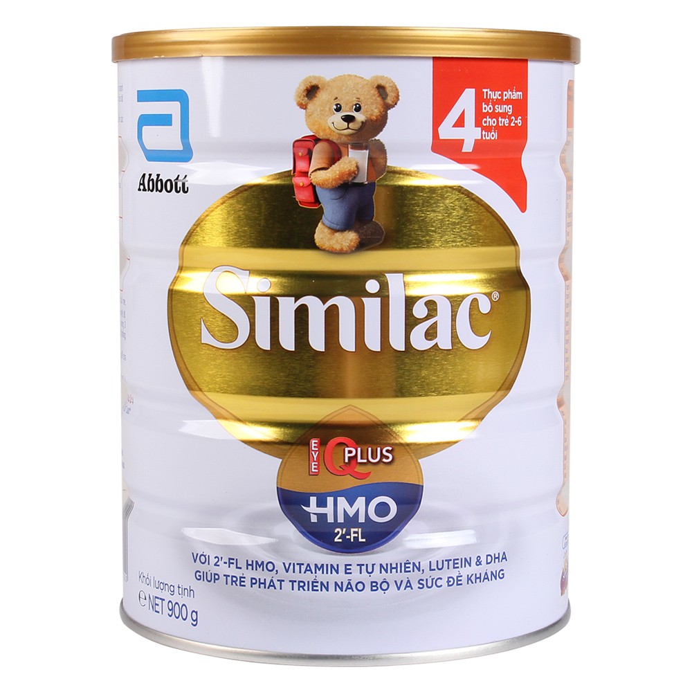 SỮA BỘT SIMILAC IQ PLUS HMO SỐ 4 LON THIẾC 900G --- DATE : 2020