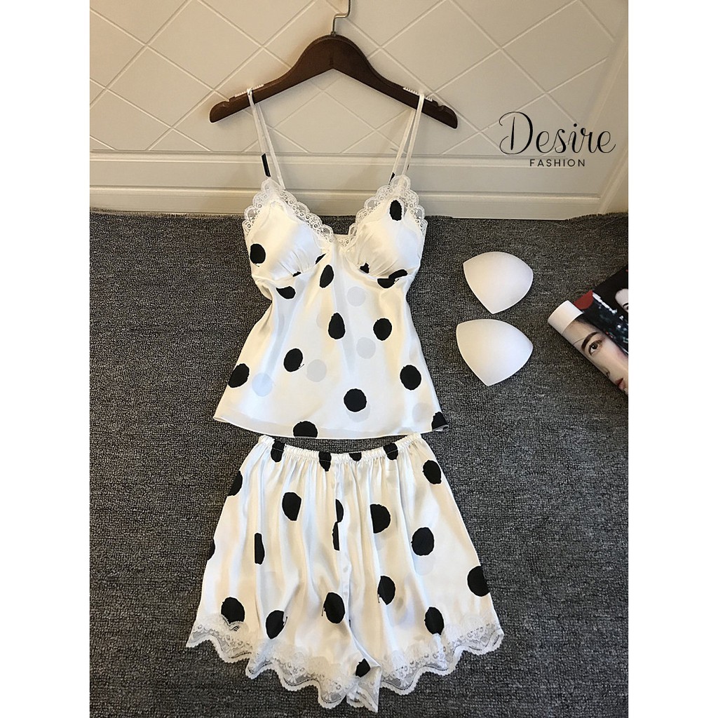 Sexy Silk Pajamas Đồ bộ lụa gợi cảm DBN-0014 | BigBuy360 - bigbuy360.vn