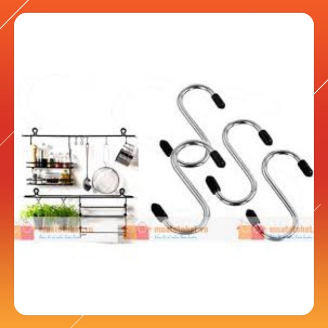 Set 4 Móc Treo Inox Hình Chữ S