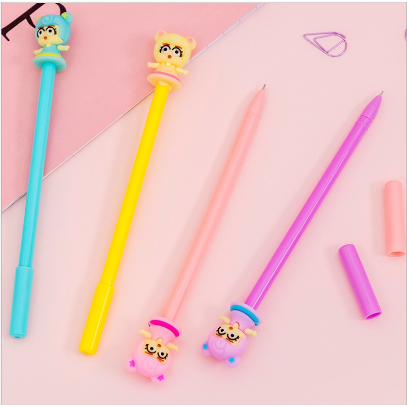 sỉ bút bi công chúa gấu đáng yêu cho bé, mực đậm rõ nét