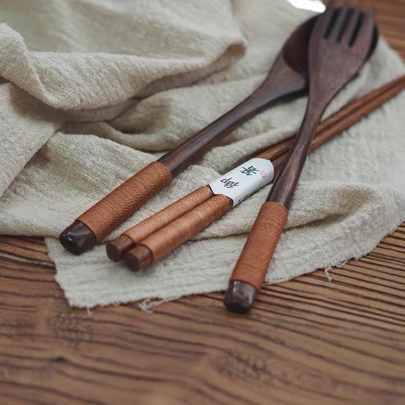 BỘ MUỖNG ĐŨA NĨA CAO CẤP TẶNG KÈM TÚI VẢI - HÀNG NHƯ HÌNH