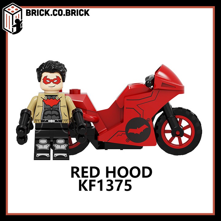 KF6120 - Đồ chơi lắp ráp minifigures và non lego Bộ đồ chơi lắp ráp nhân vật Ghost Rider và siêu xe - Red Hood, Ghost