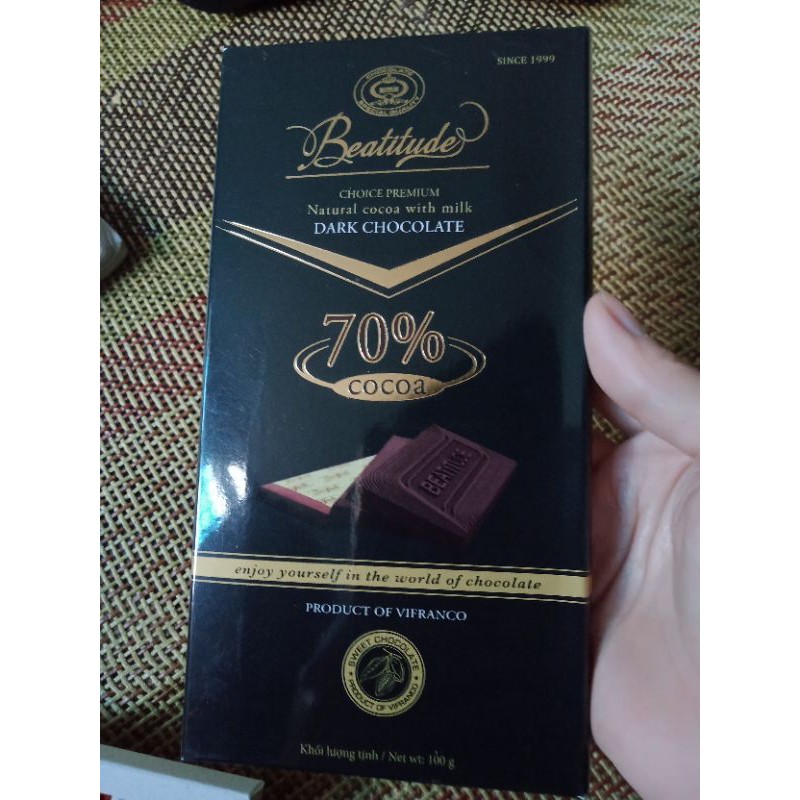 socola đen  - trắng - chery 70%cocoa