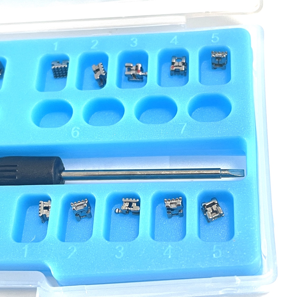 Monoblock self ligating 345hooks mbt roth orthodontic bracket