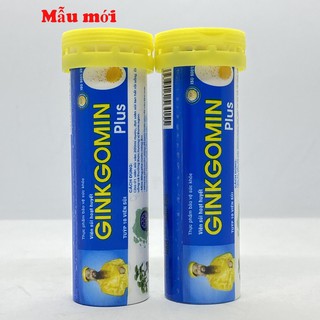 [COMBO 10 TUÝP] Sủi bổ não Ginkgomin Plus -Giúp hoạt huyết , tăng cường lưu thông máu lên  não , rối loạn tiền đình .
