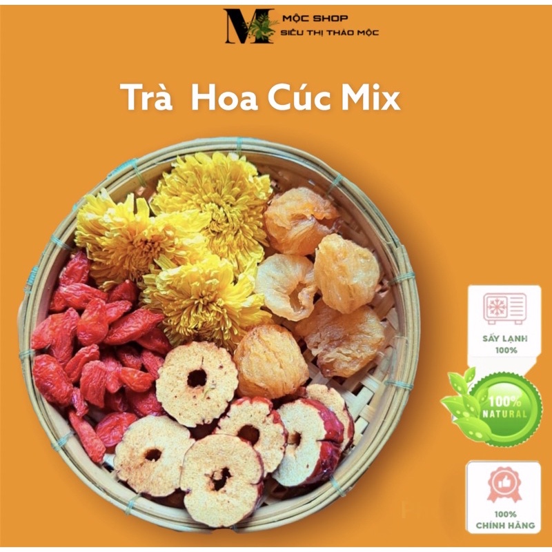 TRÀ HOA CÚC TÁO ĐỎ-KỲ TỬ-HOA HỒNG-LONG NHÃN (khoẻ -đẹp da-thanh lọc cơ thể)