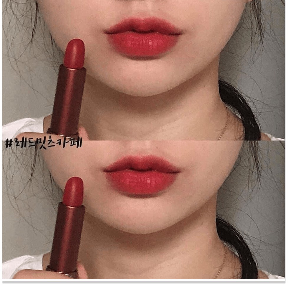 [Mã giảm giá mỹ phẩm chính hãng] Son Espoir Lipstick Gentle Matte RD 203 Red Meets Cafe