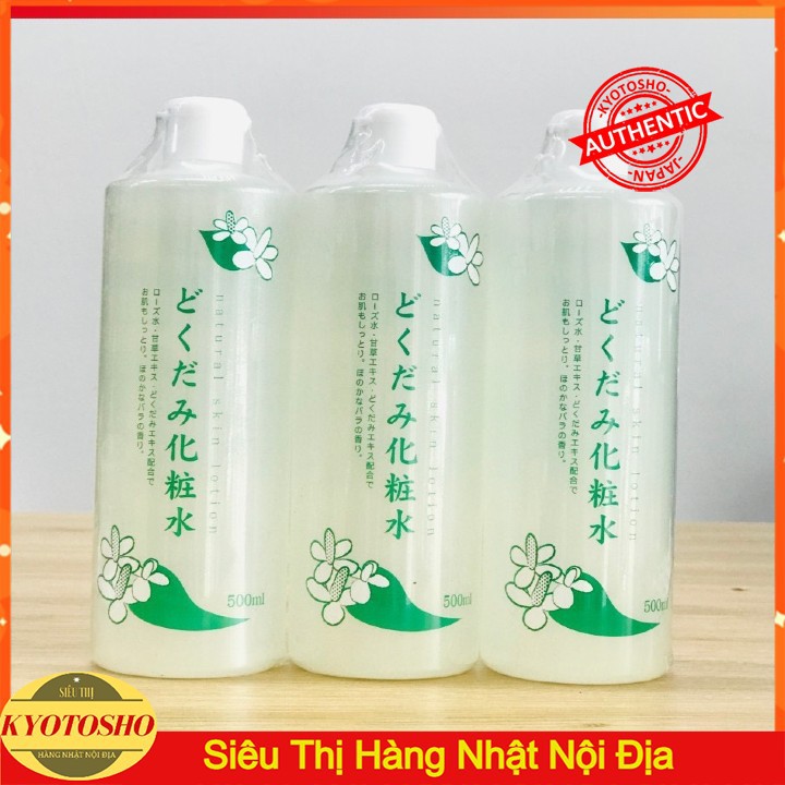 Nước hoa hồng Dokudami Natural lá diếp cá nội địa Nhật 500ml