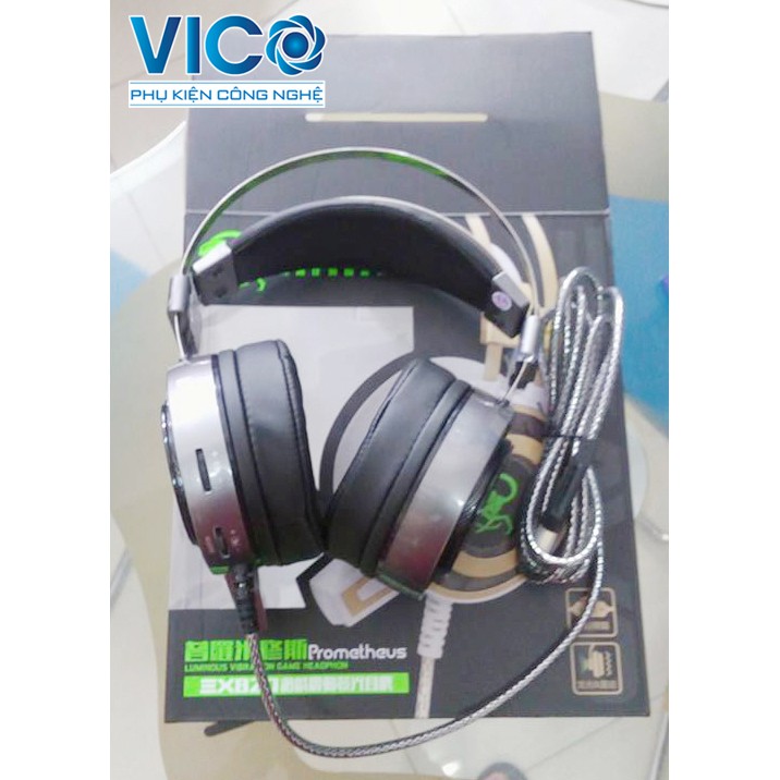 Tai nghe chuyên game EXAVP EX820 (kèm mic có rung và đèn Led )