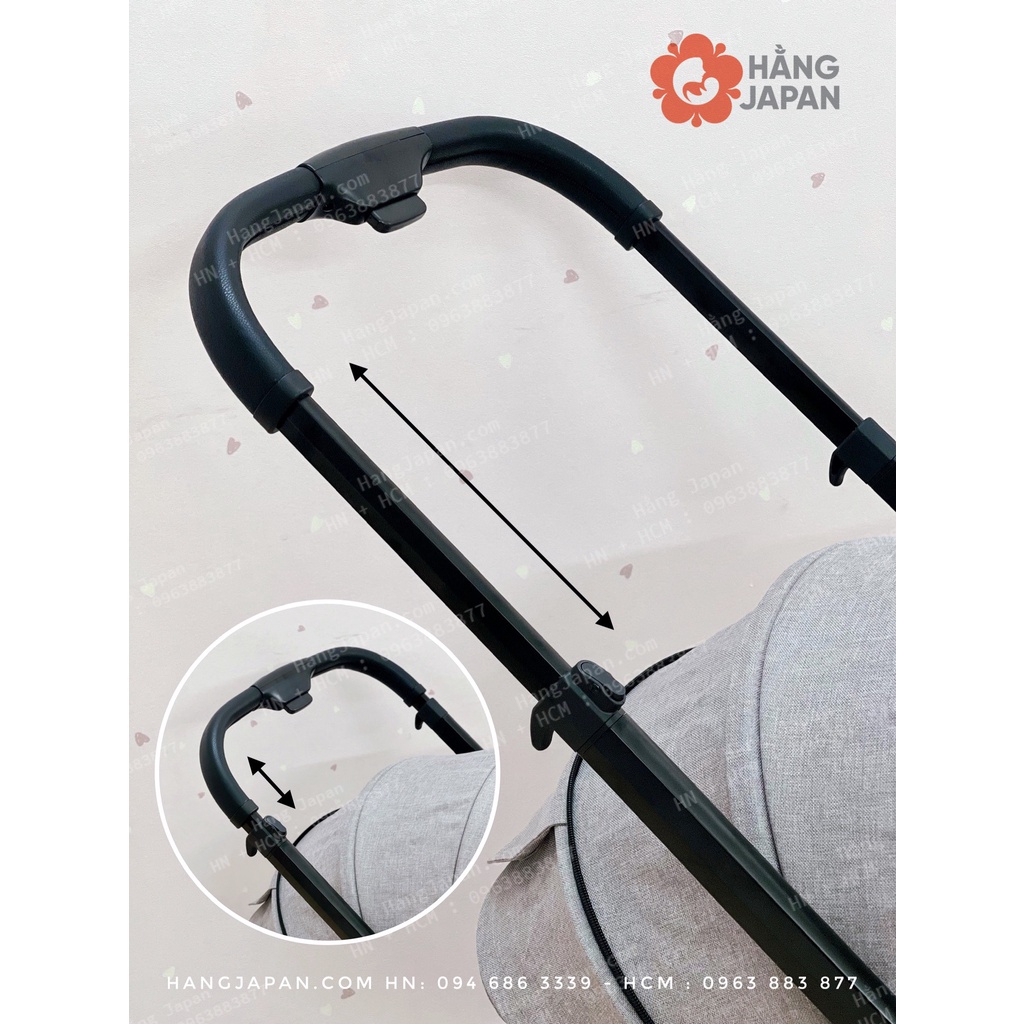 Xe đẩy trợ lực gấp gọn APRAMO EXXPLORE cho bé từ ss tới 36 tháng hàng chính hãng