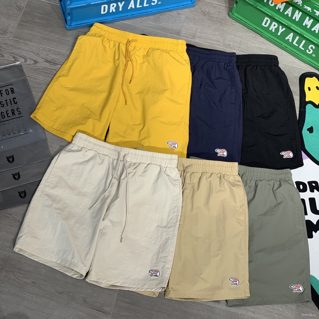 Nigo Human MadeMen and Women Couple Japanese Polar Bear Beach Loose Leisure Sports Shorts Fifth Pants