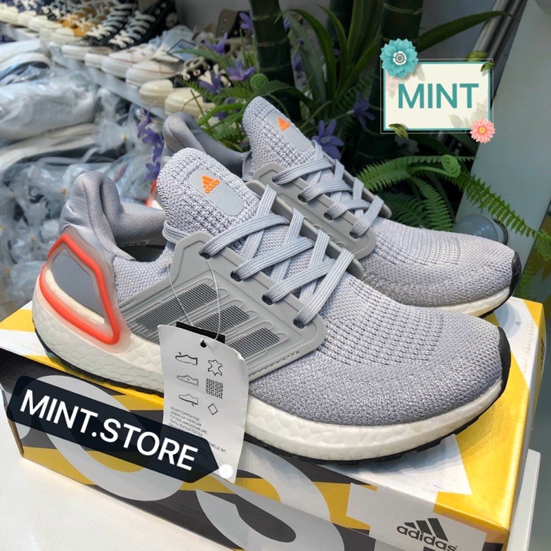 (Video cận cảnh) Giày thể thao sneaker ultra boost 6.0 xám hồng