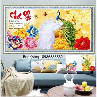 Cha mẹ LV078-3 tranh đá LV3053-2 tự thêu, tranh thêu 88957 (63x 37cm)