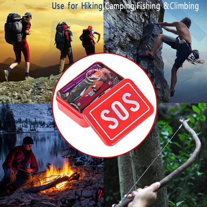 Hộp sinh tồn SOS gồm 7 món  Phụ kiện phượt thủ