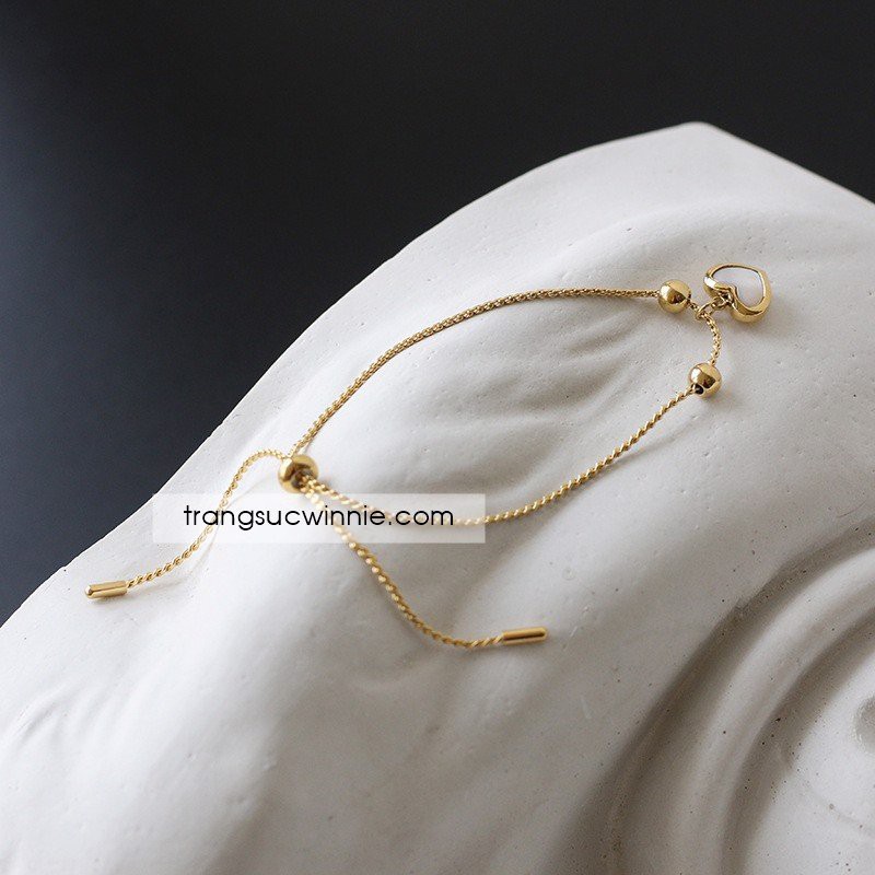 Lắc tay nữ titan Nacre heart