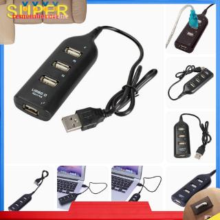 [rememberme]4 Port USB 2.0 High Speed Mini Hub Soet Pattern for Laptop PC L&6