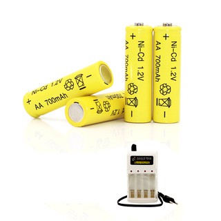 Vỉ Pin Sạc 4 Viên AA Dung Lượng 700mAh 1.2V