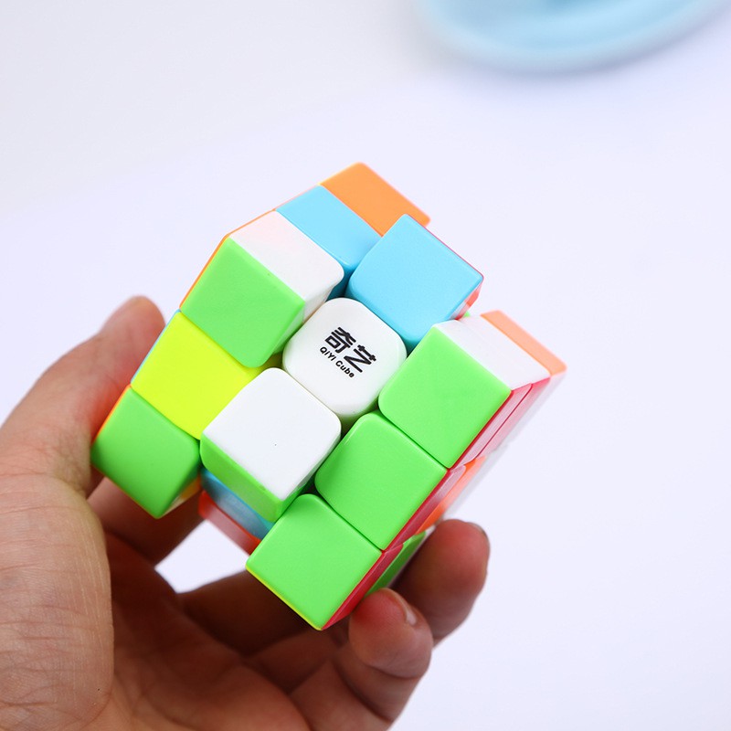 Rubik 3x3 QiYi Speed S Stickerless - Rubik Quay Trơn, Mượt, Nhanh, Bẻ Góc Cực Tốt