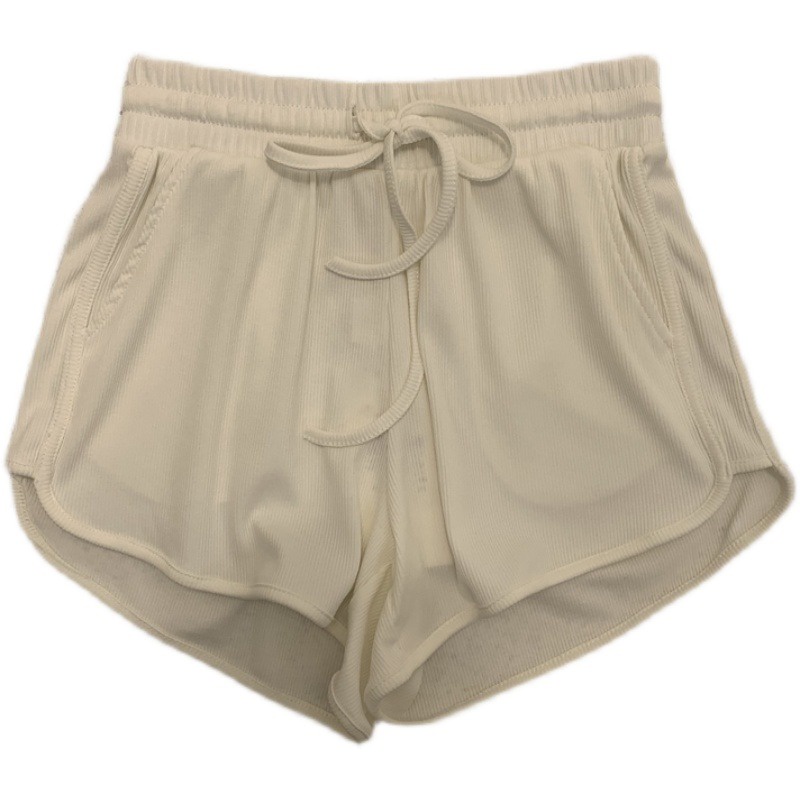 Quần short thể thao SUXI lưng cao ống rộng màu trơn dễ phối đồ thời trang mùa hè cho nữ