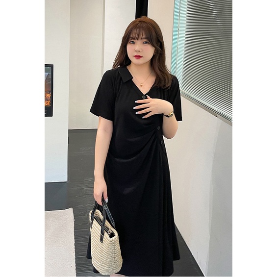 Đầm Bigsize váy Bigsize form chuẩn hách dáng chất liệu cotton co giãn bốn chiều