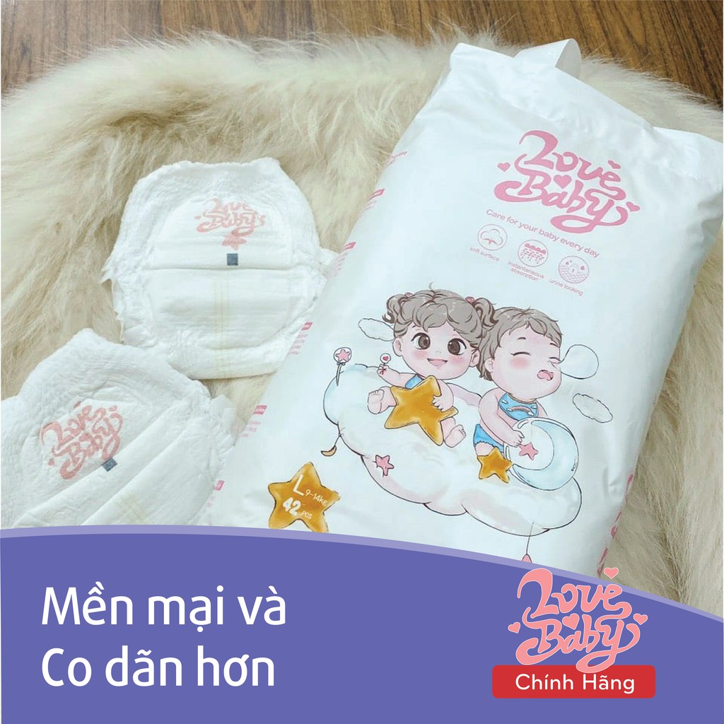  [Tặng Thêm 12 Miếng Tã/ Quần ] Combo 2 gói Tã Quần Love Baby M46/L42/XL38/XXL34