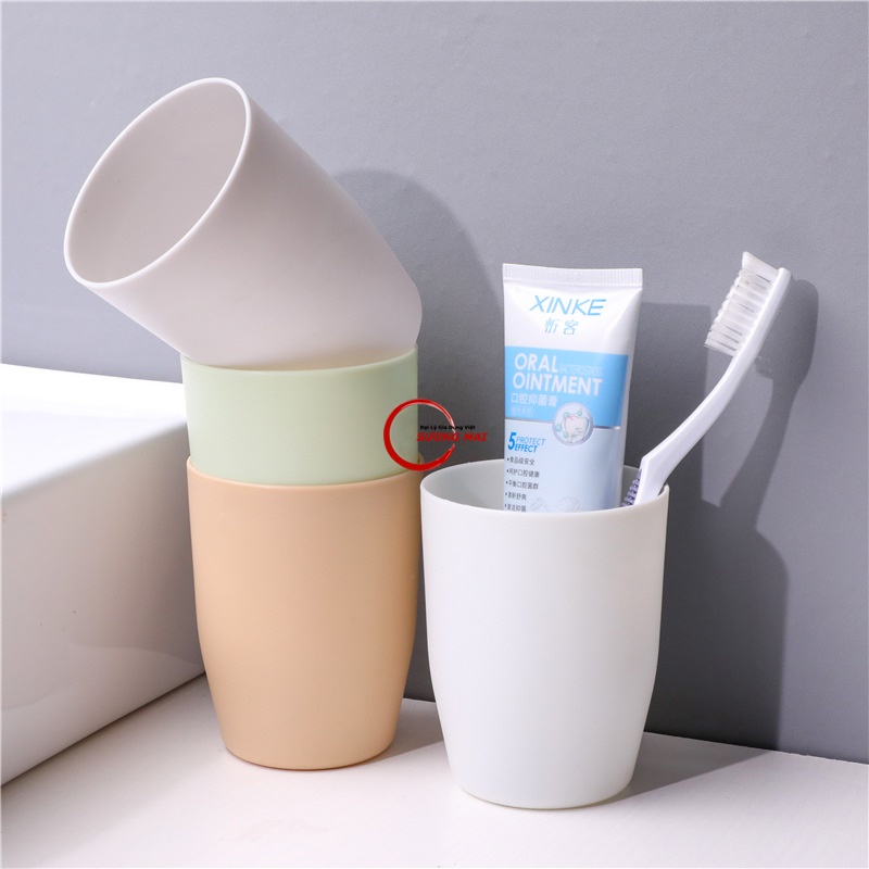 Ly Nhựa Dẻo Uống Nước, Cốc đánh răng, cốc súc miệng bằng nhựa PP cao cấp, 300ml