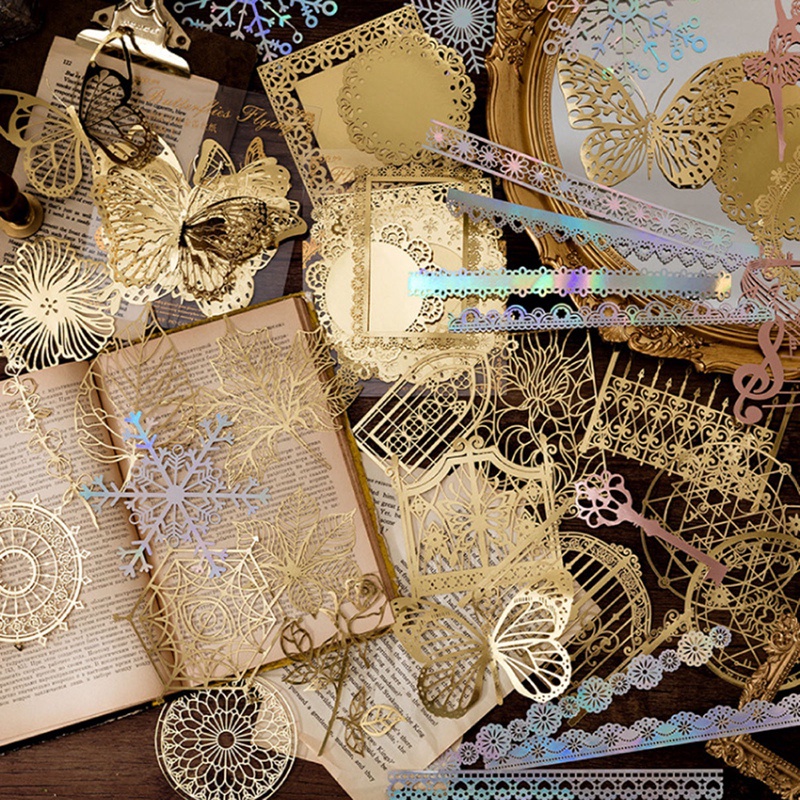 Set 10 Túi 8 Kiểu Giấy Phong Cách Vintage Trang Trí Thủ Công