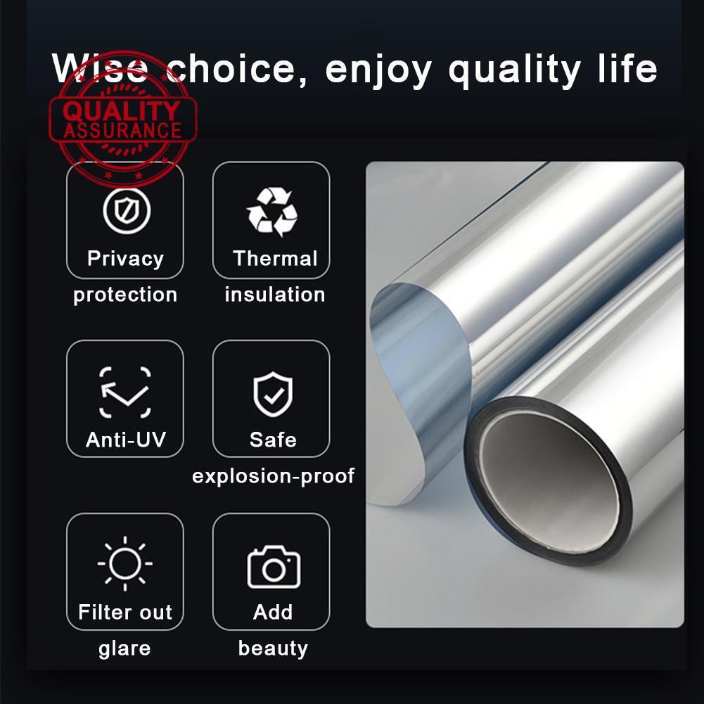 Tấm dán kính cửa sổ tráng gương mẫu I4R1 1 chiều cách nhiệt chống tia uv bảo vệ sự riêng tư mới 2021