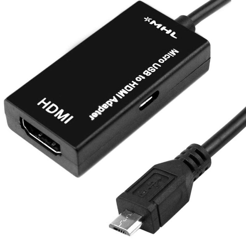 Cáp chuyển đổi Micro USB sang 1080P HDMI MHL cho Android Huawei Samsung US