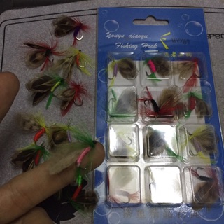 mồi fly câu cá suối 12 mồi/ vỉ