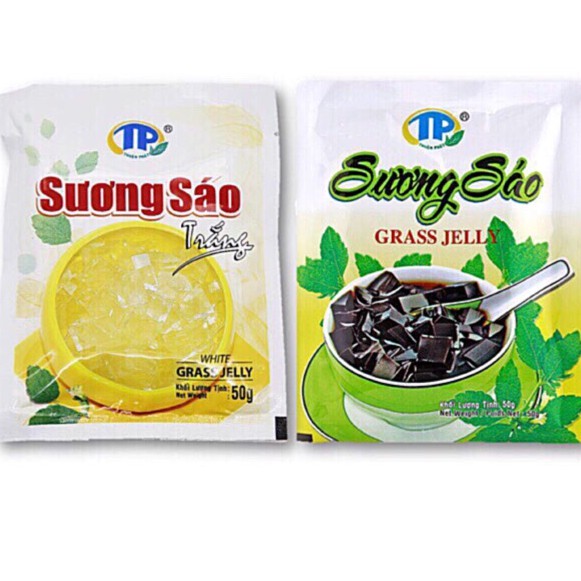 Bột Sương Sáo Trắng Đen Thuận Phát 50g ( kèm dầu chuối )