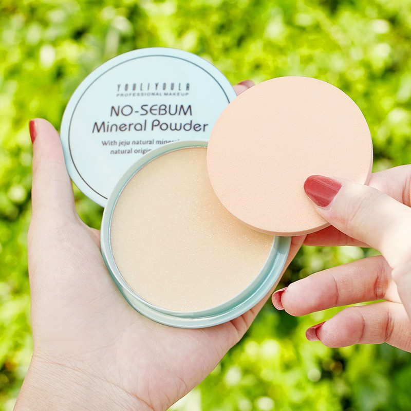Phấn phủ dạng nén kiểm soát dầu No Sebum Mineral Powder - màu xanh lá