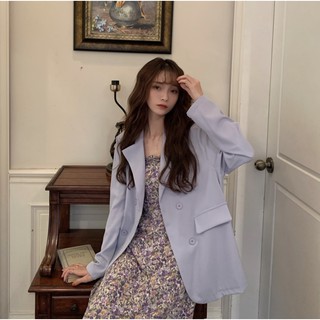 CÓ SIZE_ Áo Khoác Blazer Thu Đông Korea Basic