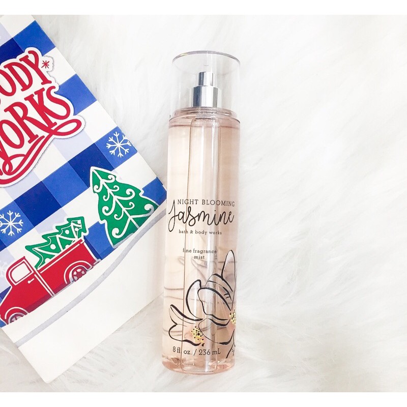 Xịt thơm lưu hương toàn thân Bath and Body Works-NIGHT-BLOOMING JASMINE 236ml