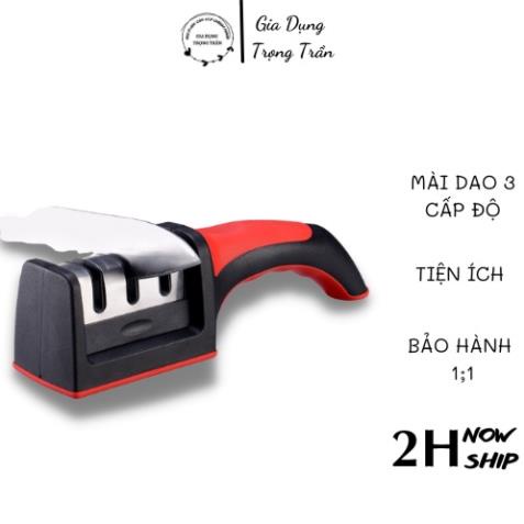 Dụng cụ mài dao kéo cầm tay NHẬT BẢN đa năng tiện lợi,bộ mài dao kéo 3 khe tiện dụng
