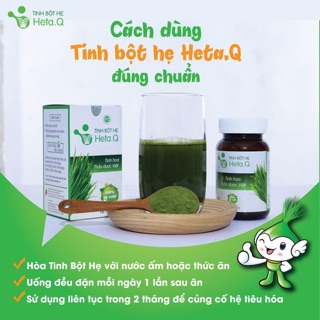 Tinh bột hẹ Heta Q hỗ trợ táo bón, biếng ăn ở trẻ nhỏ