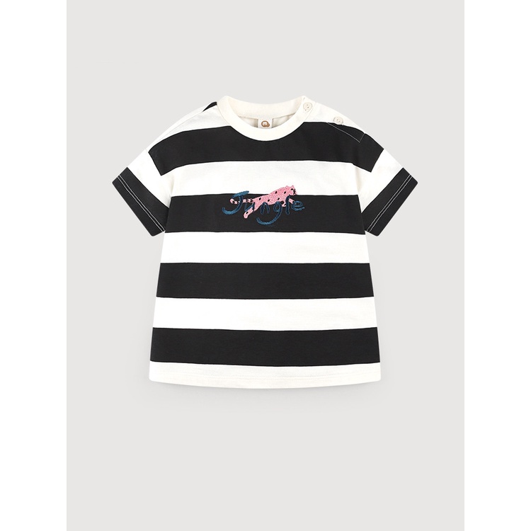 Áo cotton bé trai bé gái kẻ Jungle MM. HA1171