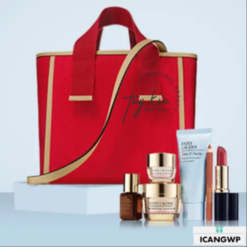 [ Gift Hãng 2021 ] Túi Đeo Chéo EST€ LAUd€R Nền Đỏ