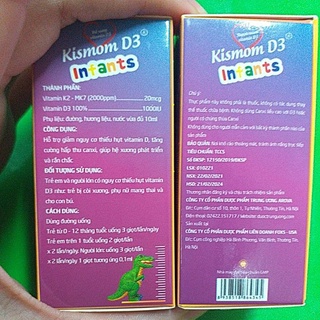 Vitamin D3 nhỏ giọt Kismom Infants